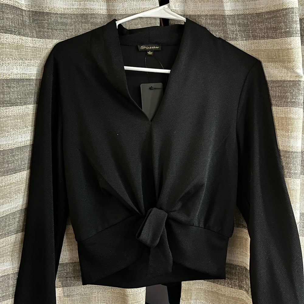 blusa brillosa cruzada por enfrente ❤️